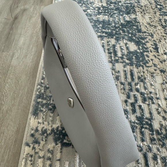 Kate Spade Kayla Crescent Leather Shoulder Bag | Mountain Grey - Picture 10 of 15